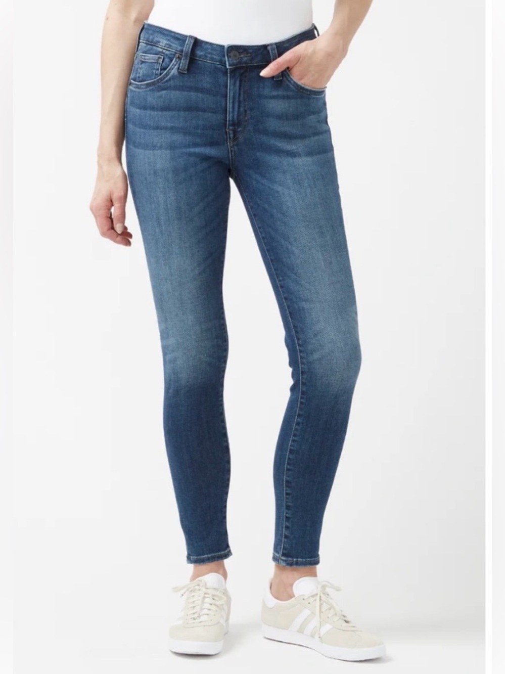 Buffalo David Bitton Womens Pursuit Mid-Rise Super Soft Skinny Jeans - Sz 10/30